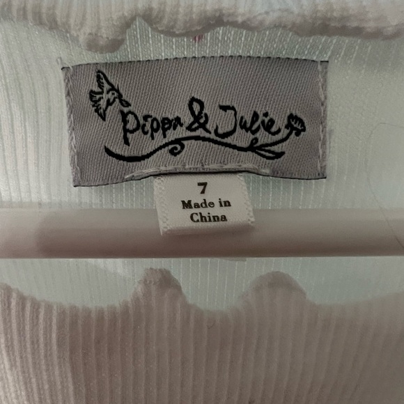 Pippa & Julie Navy Tutu Tank Dress Size 7 - Picture 3 of 5